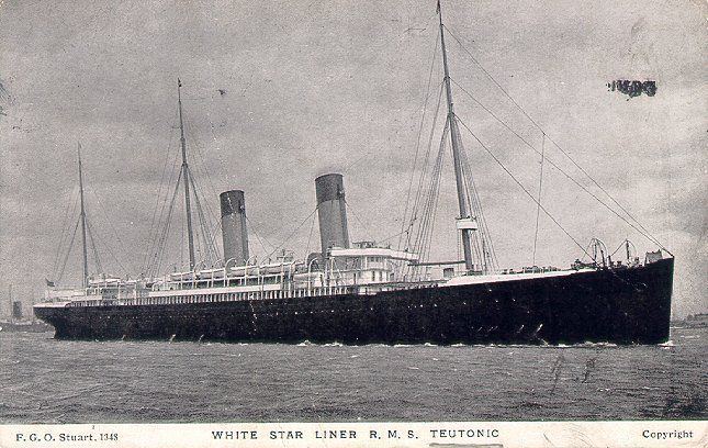 RMS Teutonic RMS Teutonic White Star Line Ocean Liners Pinterest Stars