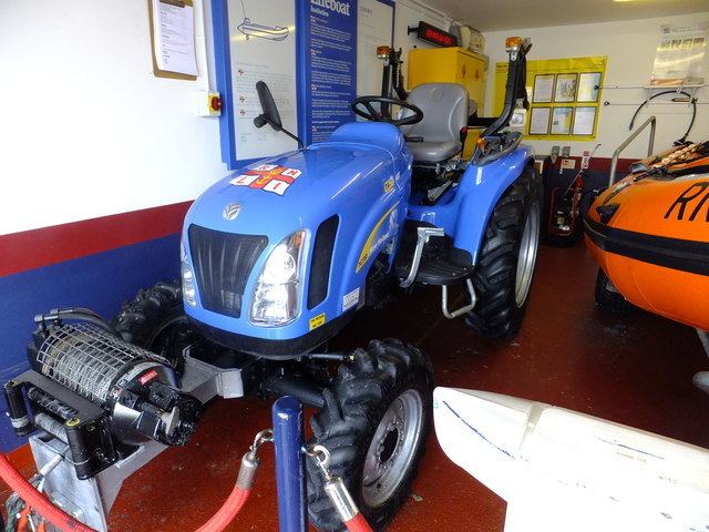 RNLI New Holland TC45 launch tractor