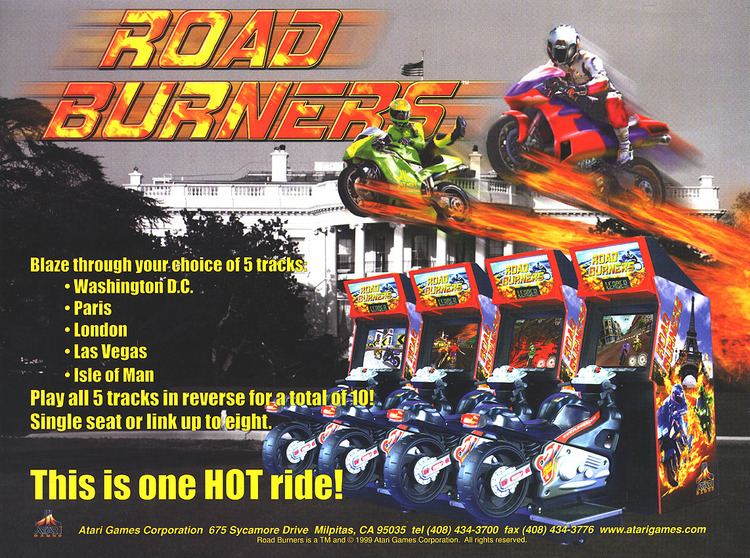 Road Burners The Arcade Flyer Archive Video Game Flyers Road Burners Atari