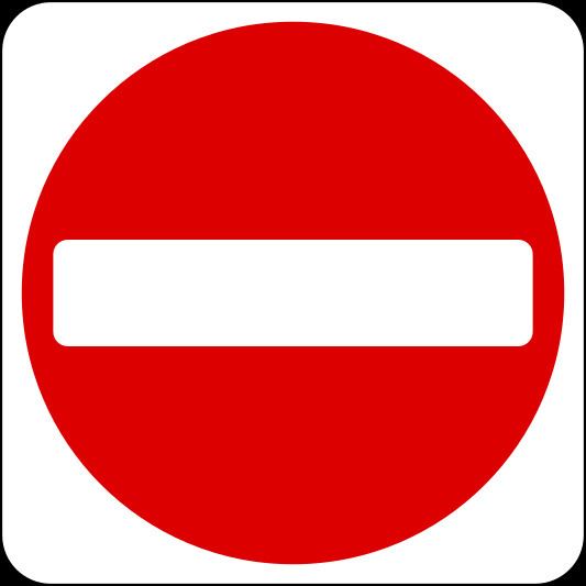 Road signs in Singapore FileSingapore Road Signs Restrictive Sign No entry vehicular