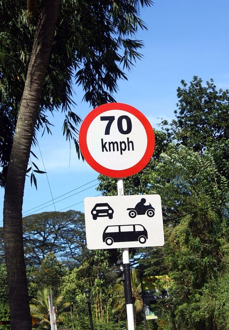 Road signs in Sri Lanka