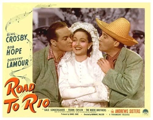 Road to Rio movie scenes Crosby in Road to Rio Road to Rio 1947 500x392 Movie index com