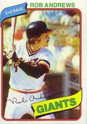 Rob Andrews (baseball) 1980 Topps Baseball 279 Rob Andrews