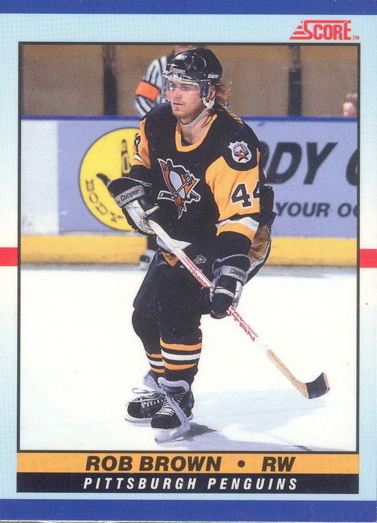 Rob Brown (ice hockey) Rob Brown Players cards since 1988 2016 penguinshockeycardscom