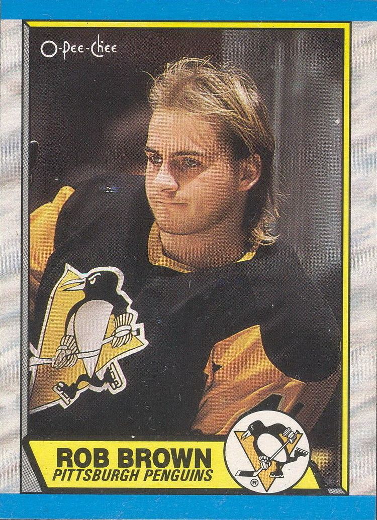 Rob Brown (ice hockey) Rob Brown Players cards since 1988 2016 penguinshockeycardscom