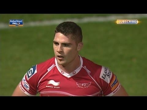 Rob McCusker Rob McCusker Try saving tackle Newport Gwent Dragons v Scarlets 20th