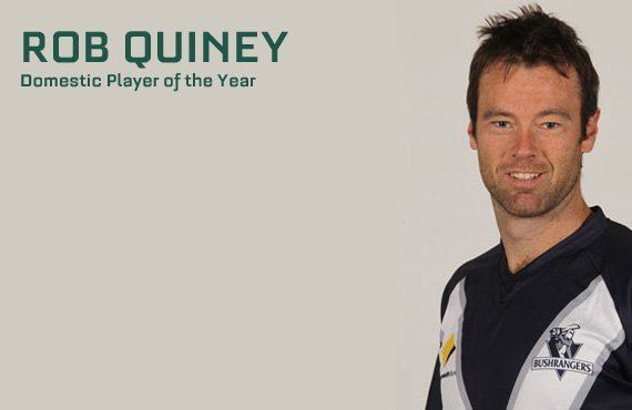 Rob Quiney Rob Quiney wins Domestic Player of the Year award The