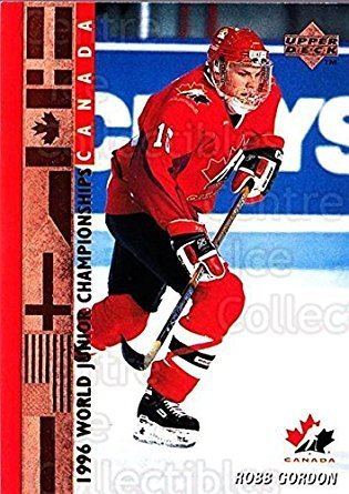 Robb Gordon Amazoncom CI Robb Gordon Hockey Card 199596 Upper Deck base
