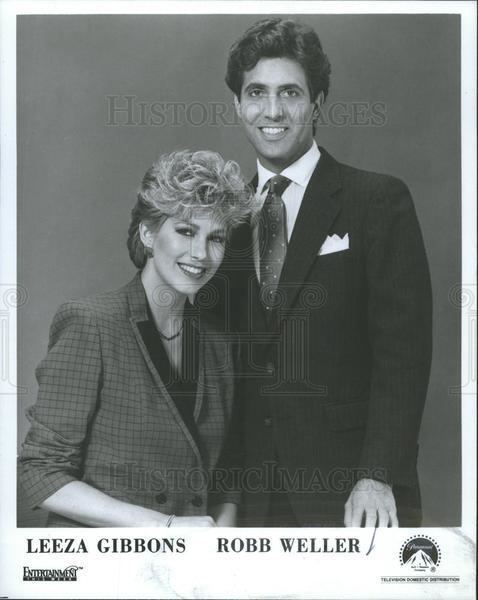 Robb Weller press photo Leeza Gibbons and Robb Weller host Entertainment this
