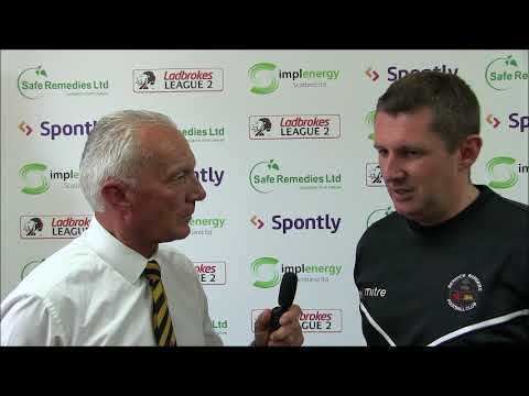 Robbie Horn Robbie Horn post match Queen of the South 020917 YouTube