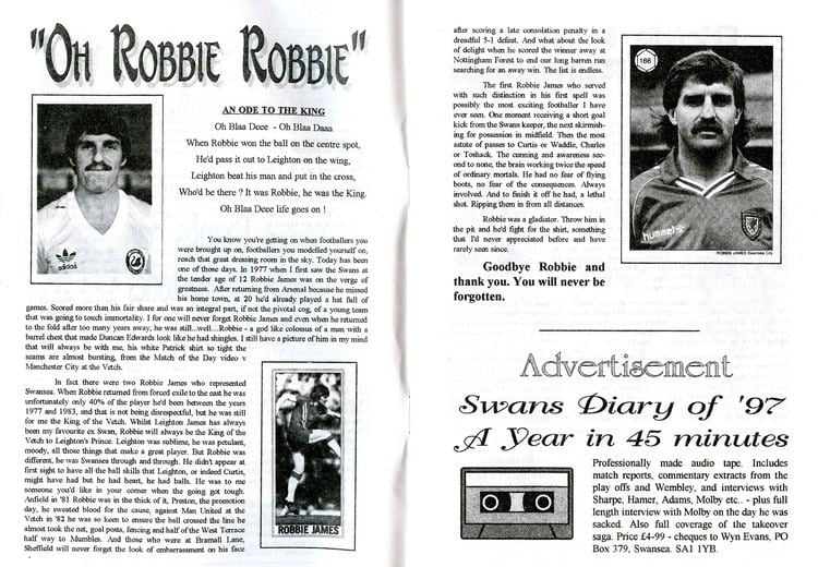 Robbie James Robbie James 100 Years of Swansea City FC