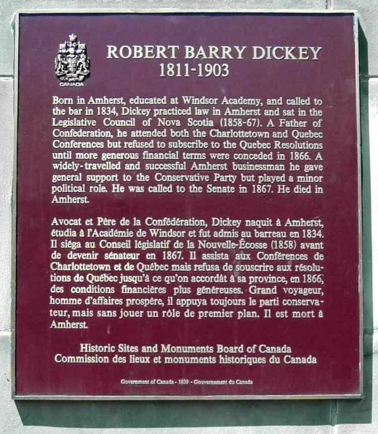 Robert B. Dickey RB Dickey Plaque