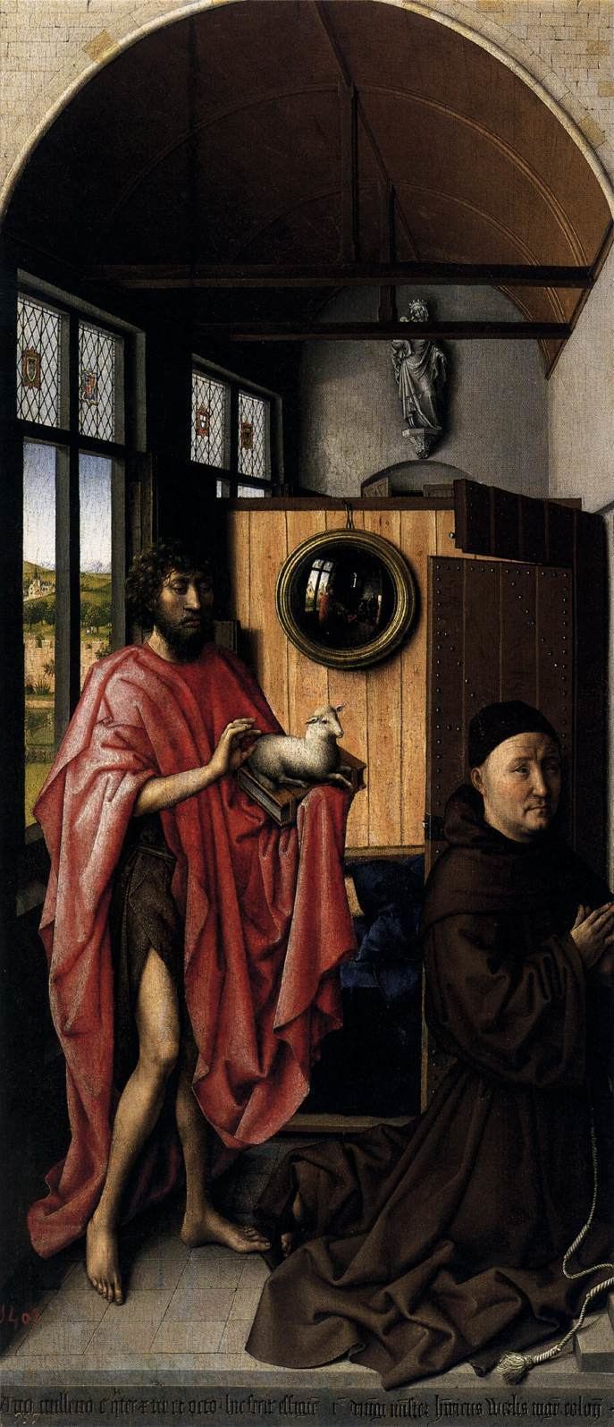 Robert Campin The Werl Altarpiece left wing by MASTER of Flmalle