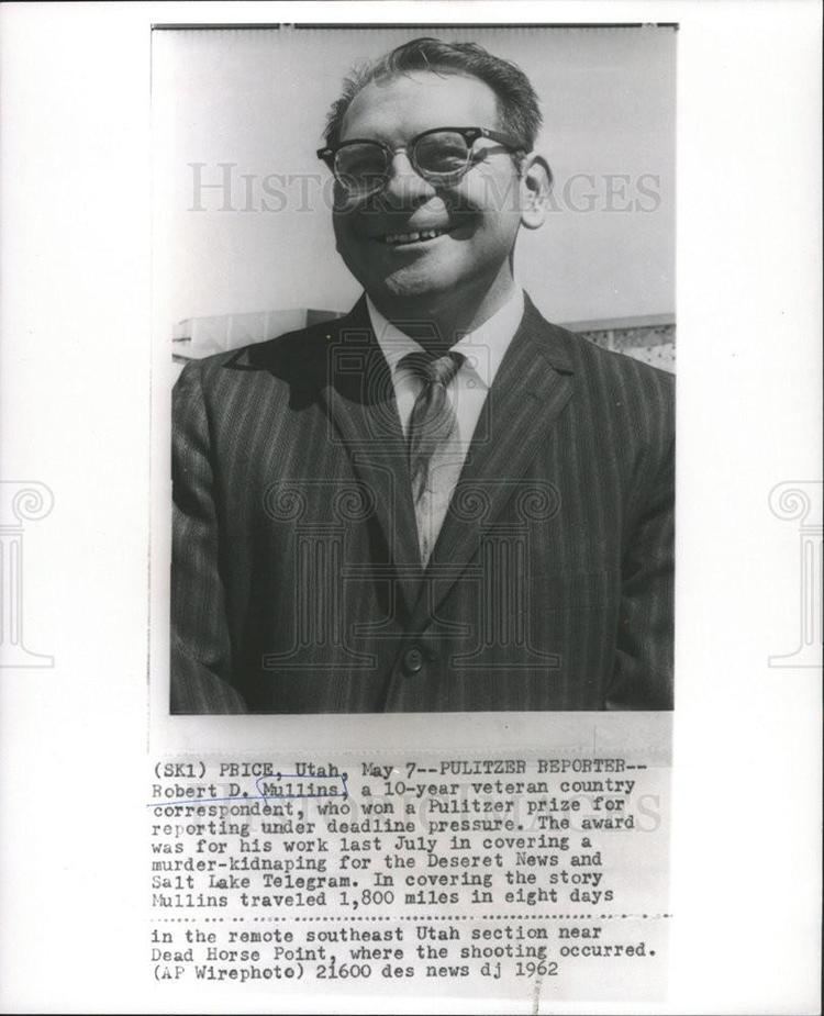 Robert D. Mullins 1962 Press Photo Robert D Mullins American Newspaper Correspondent