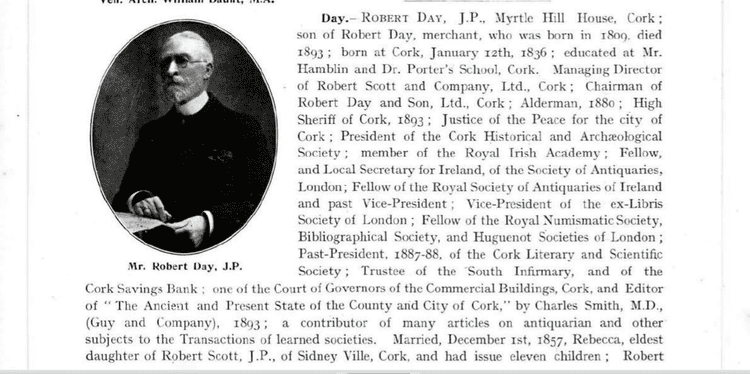 Robert Day (antiquarian) Robert Day 18361914 Cork Antiquarian Early Photographer
