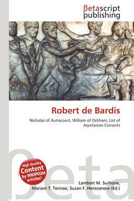 Robert de Bardis Antoineonlinecom Robert de Bardis 9786135244298 Livres