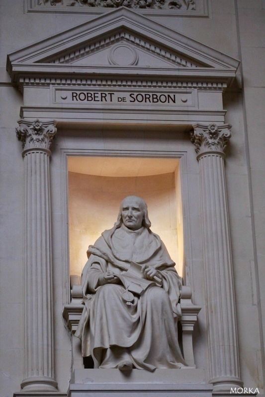 Robert de Sorbon Mrka Photo Grand amphithtre de la Sorbonne statue