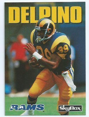 Robert Delpino LOS ANGELES RAMS Robert Delpino 144 SKYBOX Impact 1992 NFL