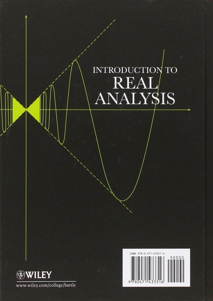 Robert G. Bartle Buy Introduction to Real Analysis Book Online at Low Prices in India