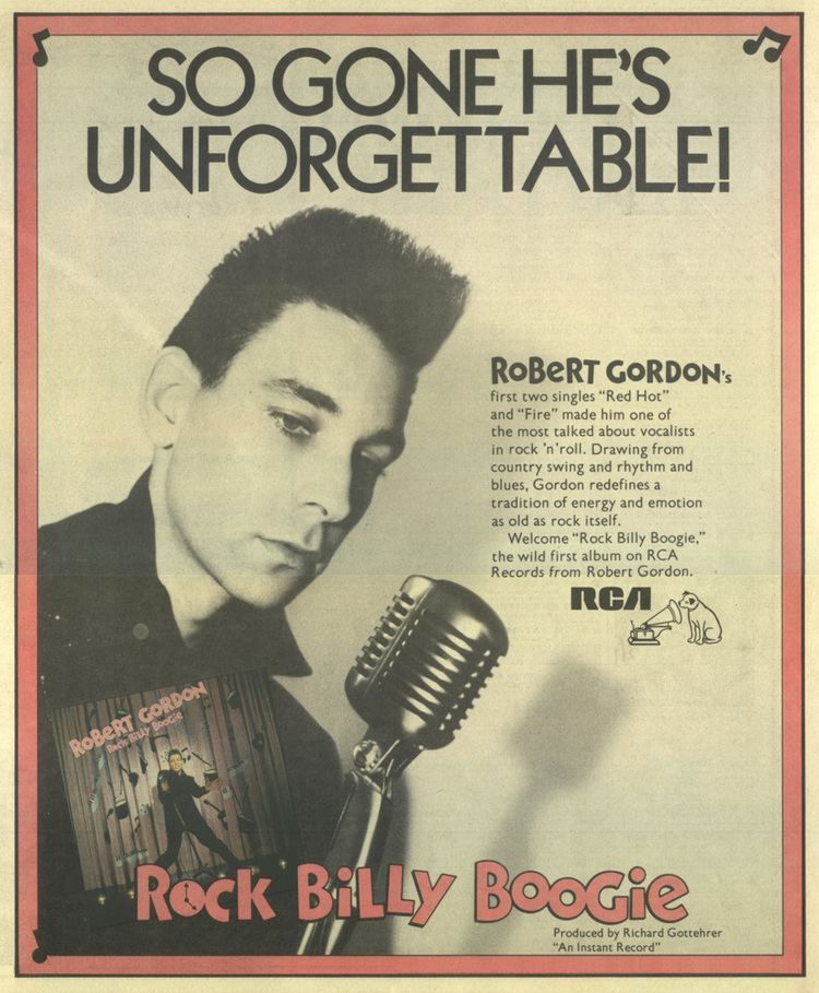 Robert Gordon (musician) Gordon Rock Billy Boogie