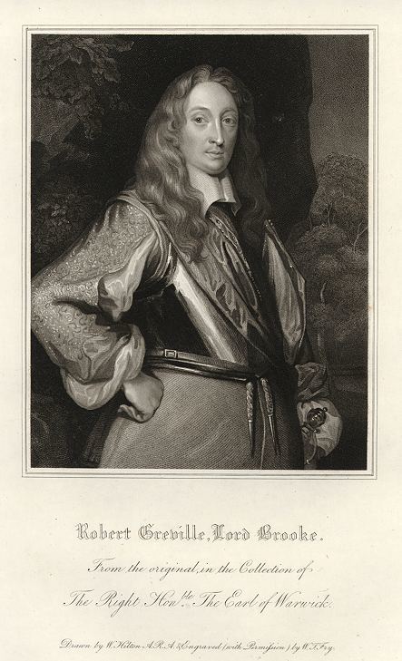 Robert Greville, 2nd Baron Brooke Old and antique prints and maps Robert Greville 2nd Baron Brooke