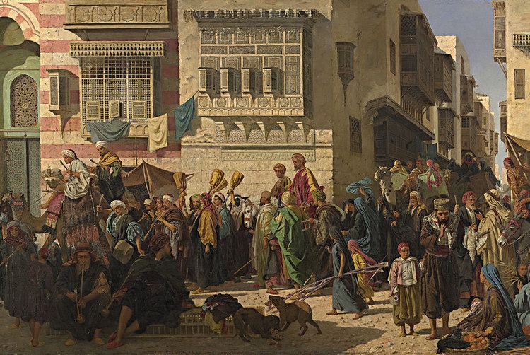 Robert Hawker Dowling FileRobert Dowling A Sheikh and his son entering Cairo on their