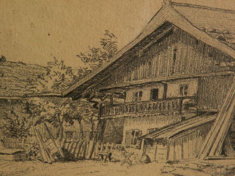 Robert Koehler ROBERT KOEHLER 18501917 pencil drawing of Bavarian