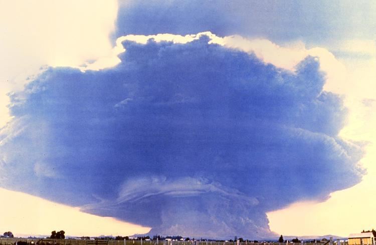A cloud of smoke from the Eruption of Mt. St Helens in 1980.