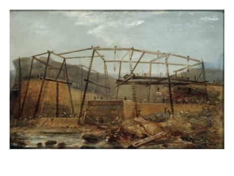 Robert Mackreth Construction of Seaham Harbour 1831 Giclee Print by Robert Mackreth