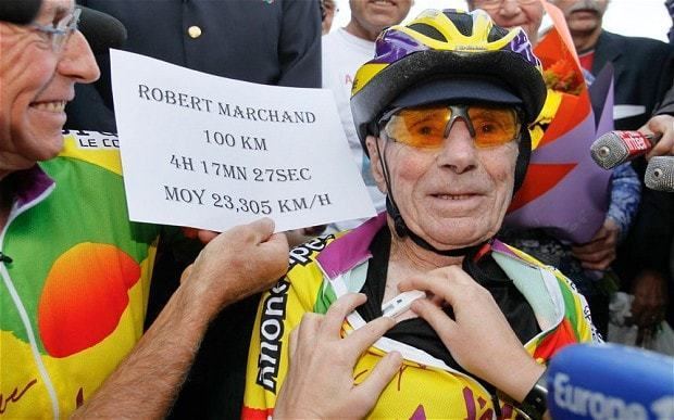 Robert Marchand (cyclist) French centenarian cyclist aims for 100km record Telegraph