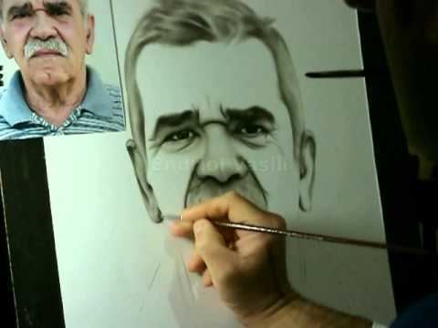 Robert Ndrenika Speed Drawing Portrait Robert Ndrenika Albanian actor DRY BRUSH