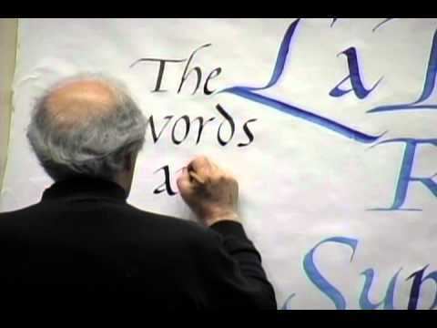 Robert Palladino Robert Palladino Calligraphy Lecture and Demonstration YouTube