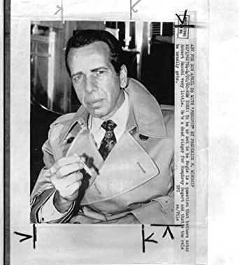 Robert Sacchi Robert Sacchi as Humphrey Bogart original WIRE PHOTO J6805