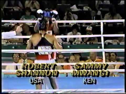 Robert Shannon 1984 Olympic Boxing Robert Shannon vs Sammy Mwangi YouTube