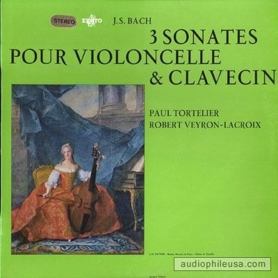 Robert Veyron-Lacroix Bach Paul Tortelier Robert VeyronLacroix 3 Sonatas For Cello
