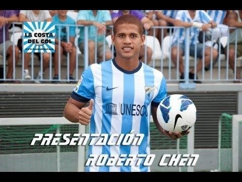 Roberto Chen Roberto Chen presentacin como jugador del Mlaga cf YouTube