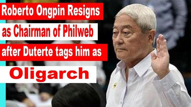 Roberto Ongpin Philweb Chairman and Director Roberto Ongpin Resigns after Duterte