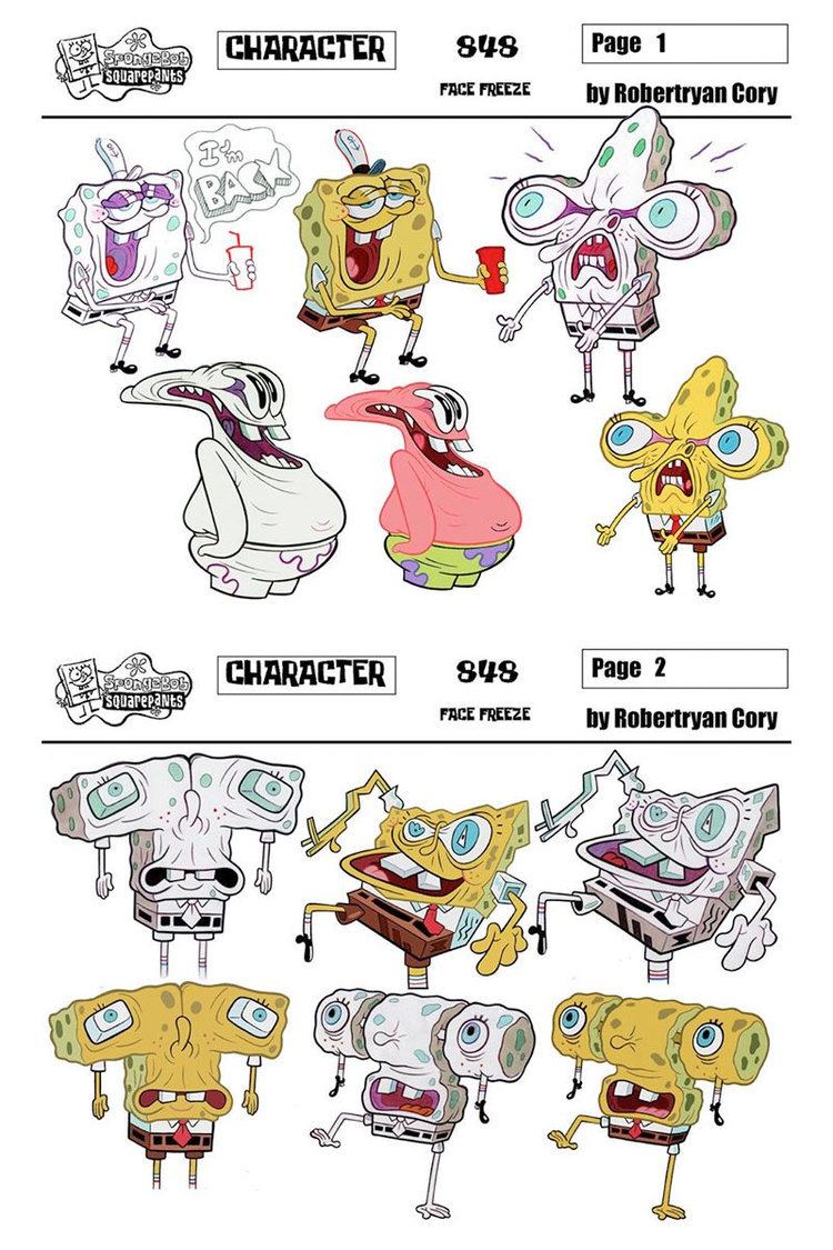 Robertryan Cory Incrveis desenhos de SpongeBob por Robertryan Cory