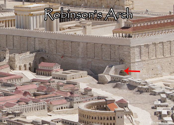 Robinson's Arch Robinson39s Arch First Century Jerusalem Bible History Online