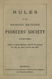 Rochdale Society of Equitable Pioneers httpscoversopenlibraryorgbid6966787Mjpg