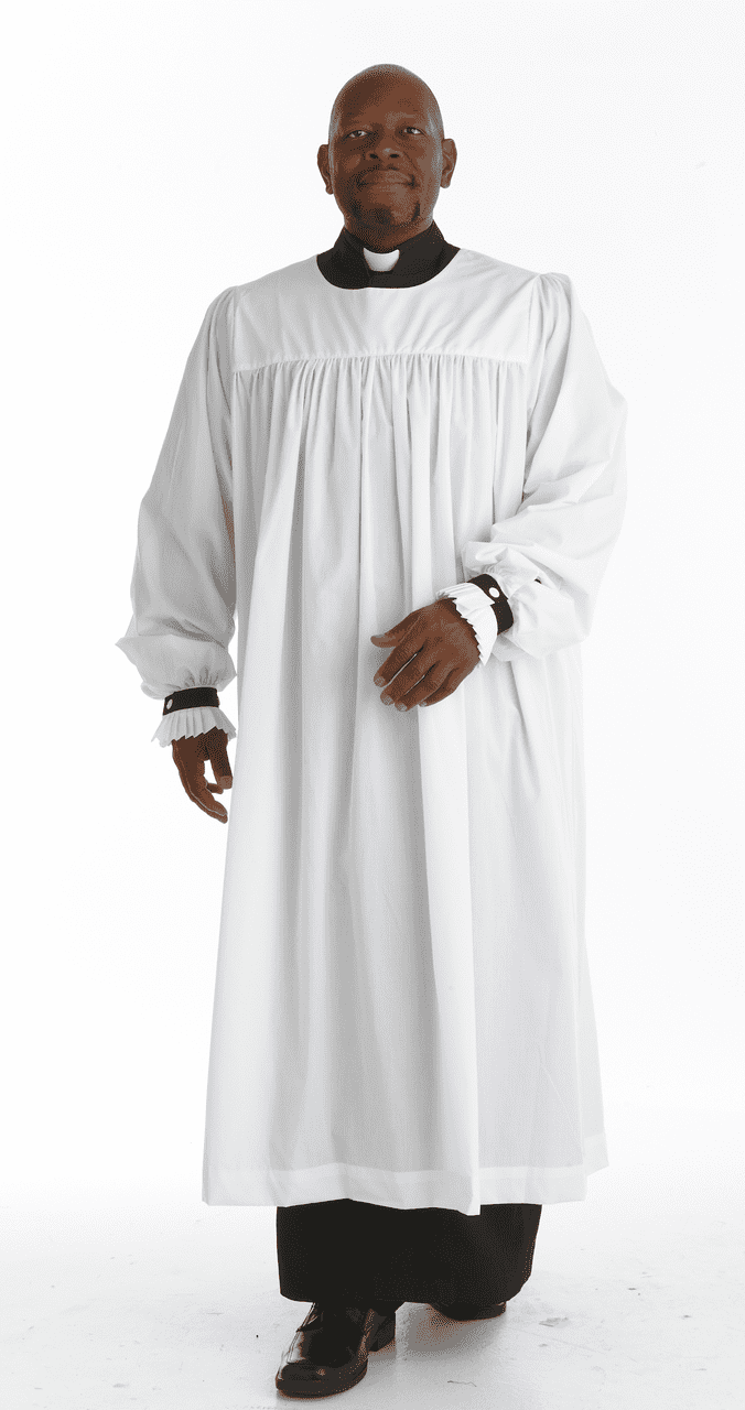Rochet Anglican Clergy Rochet Tailored in White Clergy Rochet Anglican