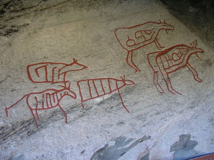 Rock carvings in Central Norway