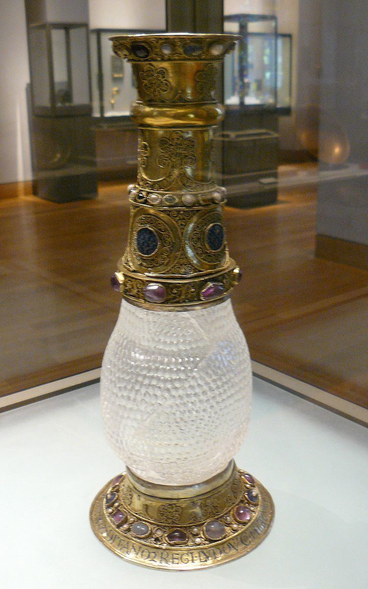 Rock crystal vase