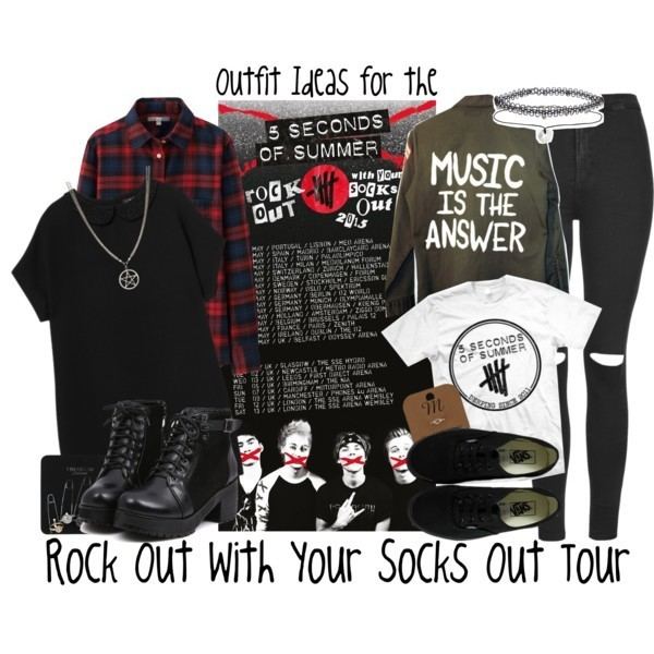 Rock Out with Your Socks Out Tour Outfit Ideas for the 5 Seconds of Summer Rock Out with Your