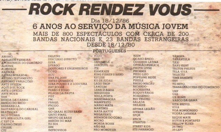 Rock Rendez-Vous Toxicidades Recortes Rock Rendez Vous
