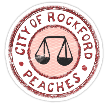 Rockford Peaches League of Their Own Rockford Peachesquot Stickers by Lindsey Butler