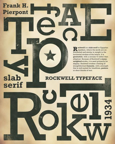 Rockwell (typeface) Tuesday Typeface Rockwell
