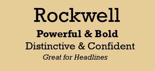 Rockwell (typeface) KaraKreative Typeface Review quotRockwellquot