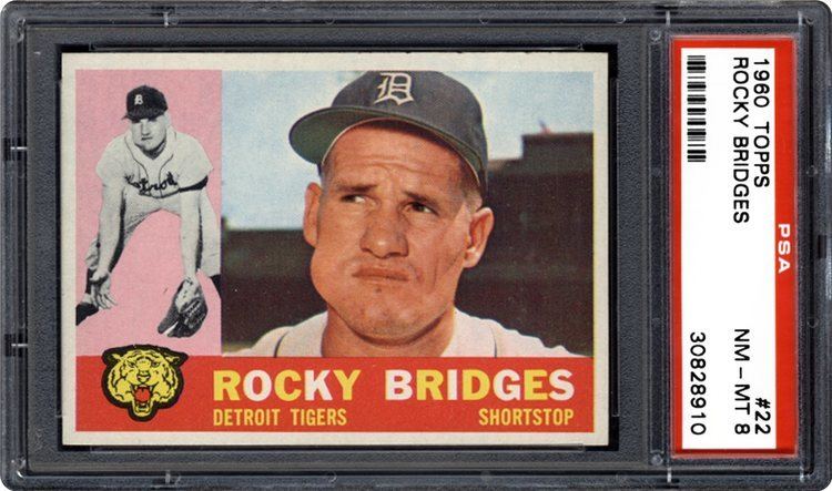Rocky Bridges 1960 Topps Rocky Bridges PSA CardFacts