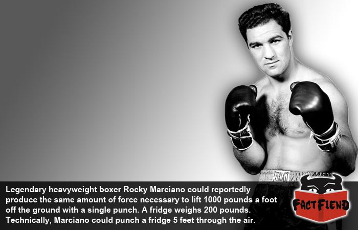 Rocky Marciano Rocky Marcianos Punch Was Kind of Ridiculous Fact Fiend